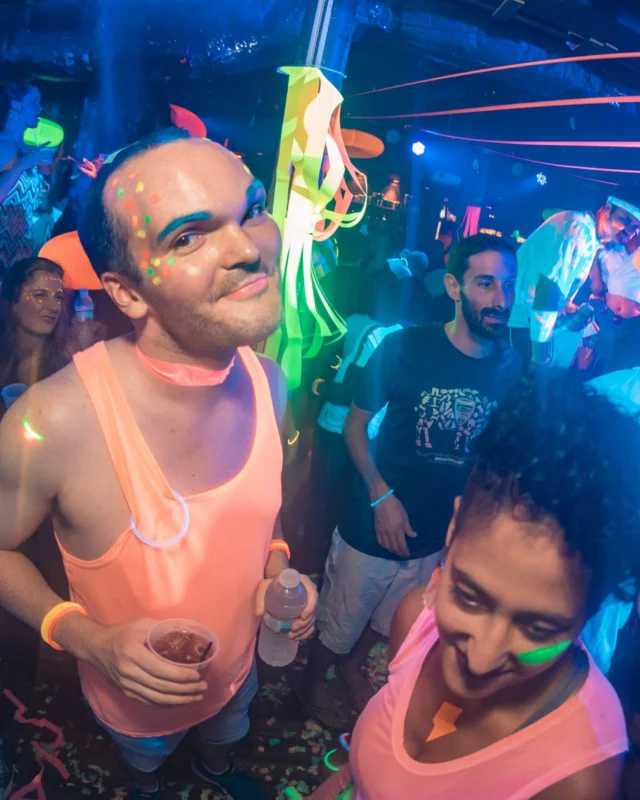 Nonsense GLOW Dance Party. July 2018. We glowed. We got ridiculous. Kimber was the DJ. Photos by Fabeaux/Oh Snap.