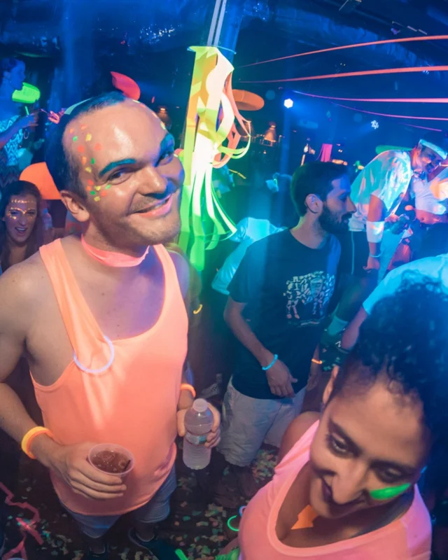 Nonsense GLOW Dance Party. July 2018. We glowed. We got ridiculous. Kimber was the DJ. Photos by Fabeaux/Oh Snap.