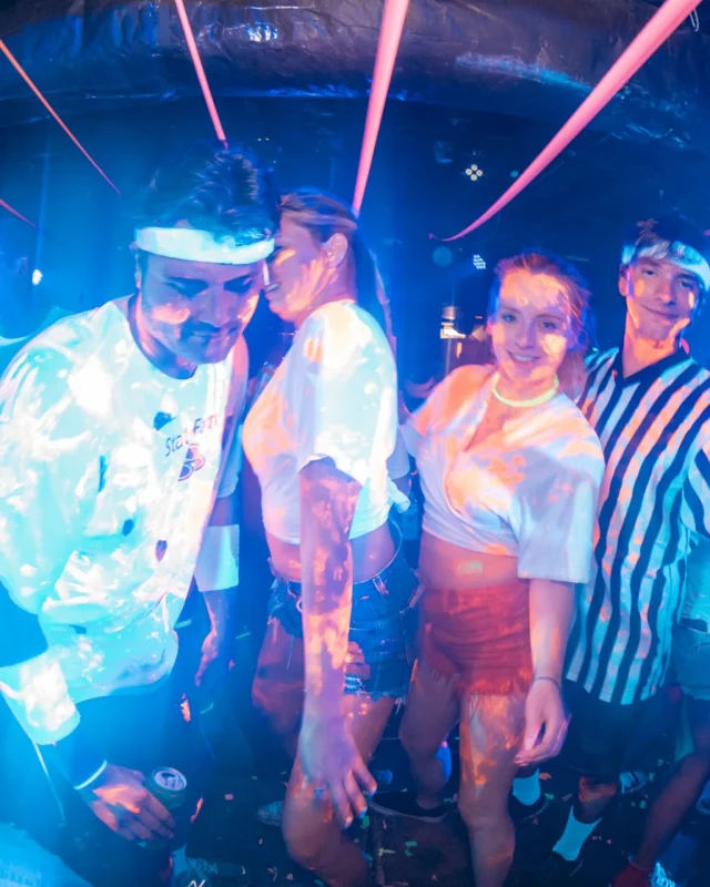 Nonsense GLOW Dance Party. July 2018. We glowed. We got ridiculous. Kimber was the DJ. Photos by Fabeaux/Oh Snap.