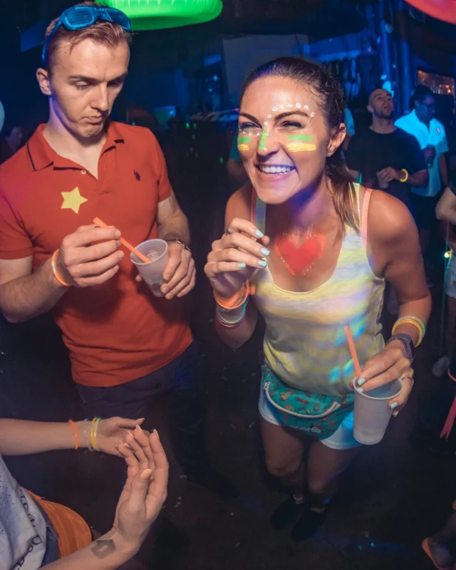 Nonsense GLOW Dance Party. July 2018. We glowed. We got ridiculous. Kimber was the DJ. Photos by Fabeaux/Oh Snap.