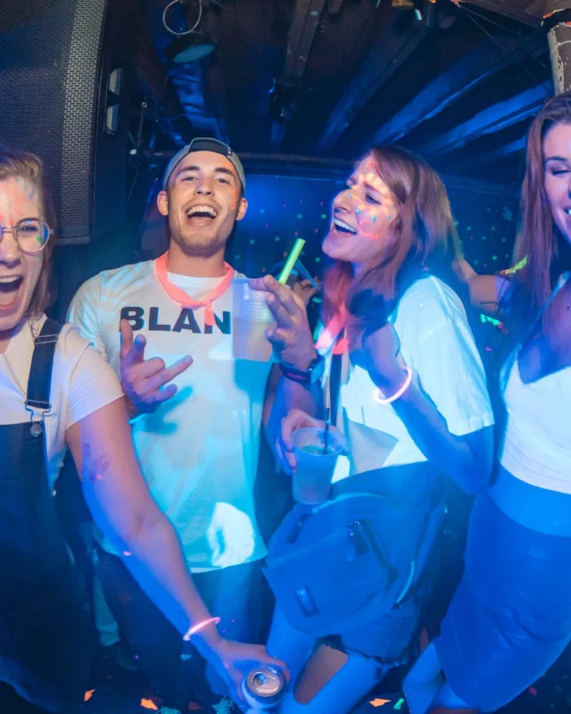 Nonsense GLOW Dance Party. July 2018. We glowed. We got ridiculous. Kimber was the DJ. Photos by Fabeaux/Oh Snap.