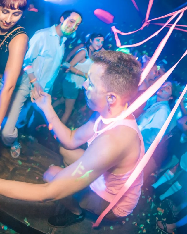 Nonsense GLOW Dance Party. July 2018. We glowed. We got ridiculous. Kimber was the DJ. Photos by Fabeaux/Oh Snap.