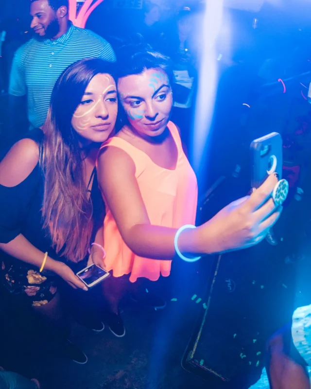 Nonsense GLOW Dance Party. July 2018. We glowed. We got ridiculous. Kimber was the DJ. Photos by Fabeaux/Oh Snap.
