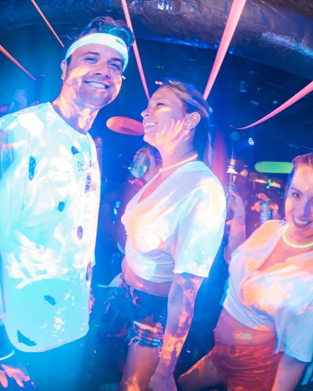 Nonsense GLOW Dance Party. July 2018. We glowed. We got ridiculous. Kimber was the DJ. Photos by Fabeaux/Oh Snap.
