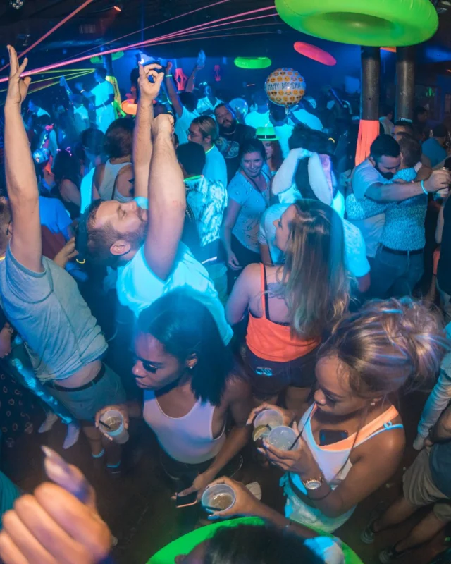 Nonsense GLOW Dance Party. July 2018. We glowed. We got ridiculous. Kimber was the DJ. Photos by Fabeaux/Oh Snap.