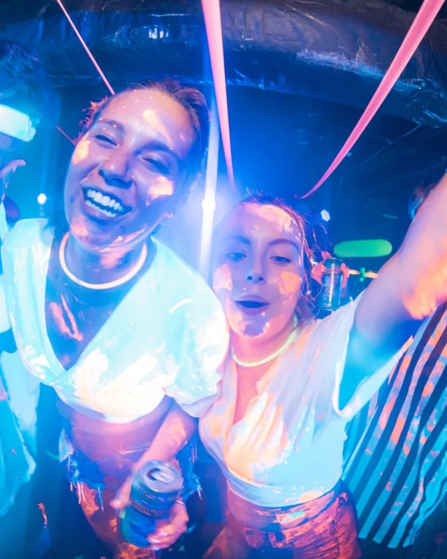 Nonsense GLOW Dance Party. July 2018. We glowed. We got ridiculous. Kimber was the DJ. Photos by Fabeaux/Oh Snap.