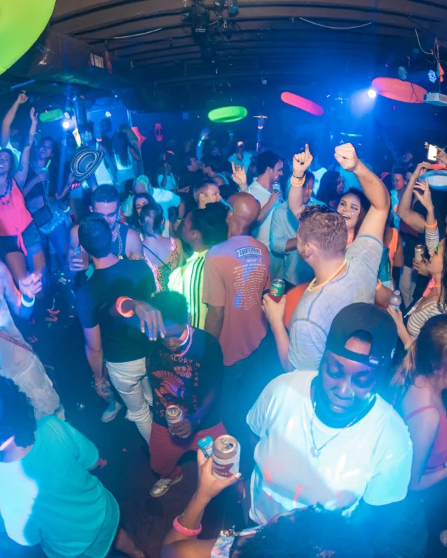 Nonsense GLOW Dance Party. July 2018. We glowed. We got ridiculous. Kimber was the DJ. Photos by Fabeaux/Oh Snap.