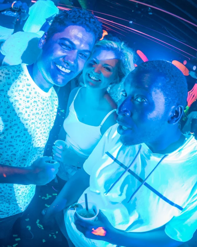 Nonsense GLOW Dance Party. July 2018. We glowed. We got ridiculous. Kimber was the DJ. Photos by Fabeaux/Oh Snap.
