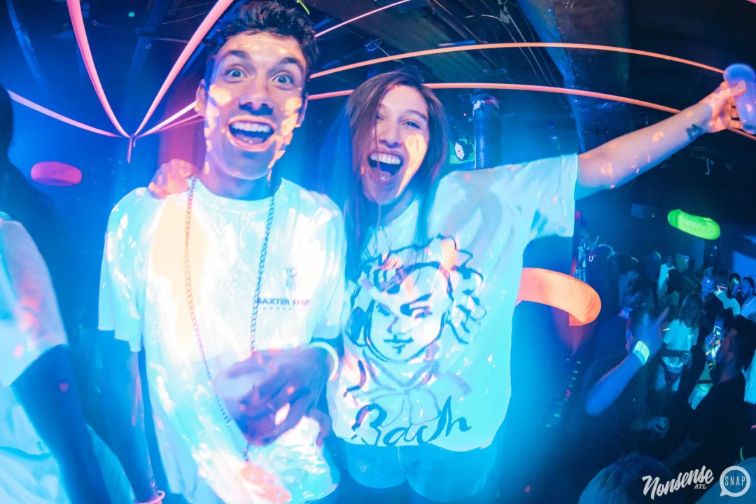 Nonsense GLOW Dance Party. July 2018. We glowed. We got ridiculous. Kimber was the DJ. Photos by Fabeaux/Oh Snap.