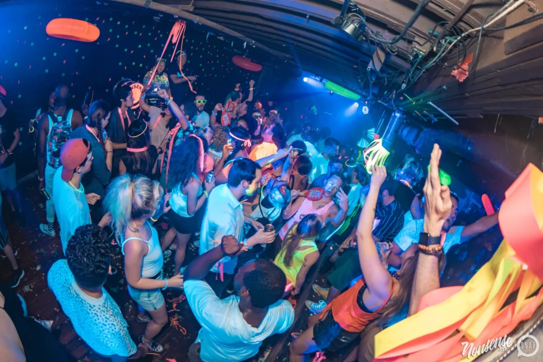 Nonsense GLOW Dance Party. July 2018. We glowed. We got ridiculous. Kimber was the DJ. Photos by Fabeaux/Oh Snap.
