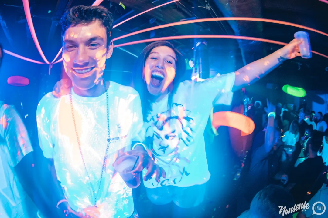 Nonsense GLOW Dance Party. July 2018. We glowed. We got ridiculous. Kimber was the DJ. Photos by Fabeaux/Oh Snap.