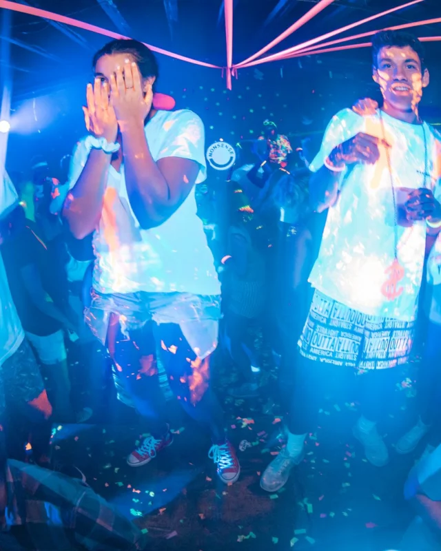 Nonsense GLOW Dance Party. July 2018. We glowed. We got ridiculous. Kimber was the DJ. Photos by Fabeaux/Oh Snap.