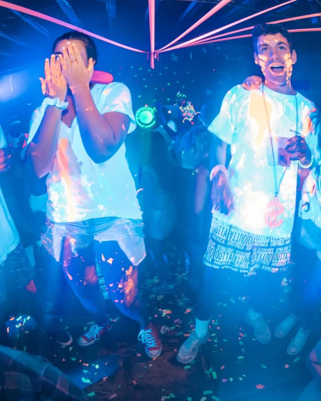 Nonsense GLOW Dance Party. July 2018. We glowed. We got ridiculous. Kimber was the DJ. Photos by Fabeaux/Oh Snap.