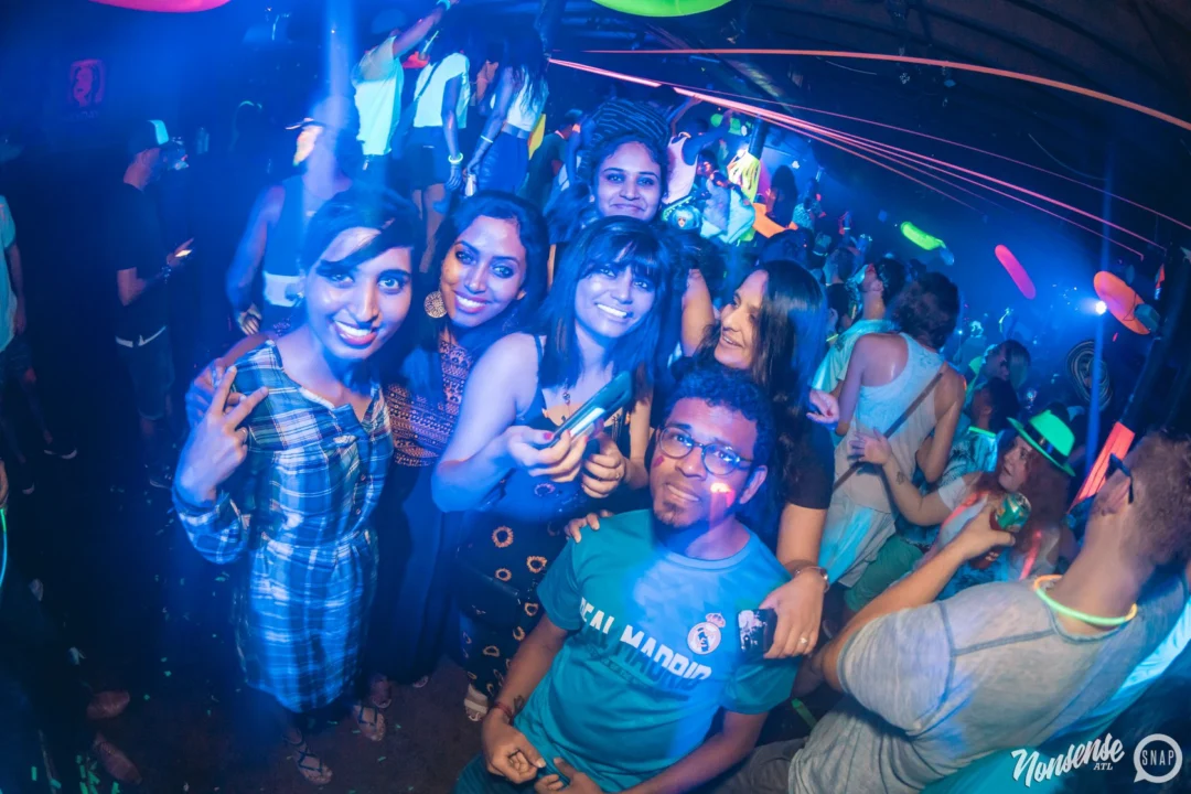 Nonsense GLOW Dance Party. July 2018. We glowed. We got ridiculous. Kimber was the DJ. Photos by Fabeaux/Oh Snap.
