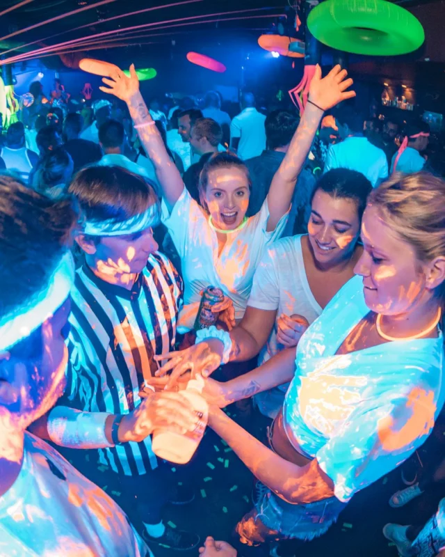 Nonsense GLOW Dance Party. July 2018. We glowed. We got ridiculous. Kimber was the DJ. Photos by Fabeaux/Oh Snap.