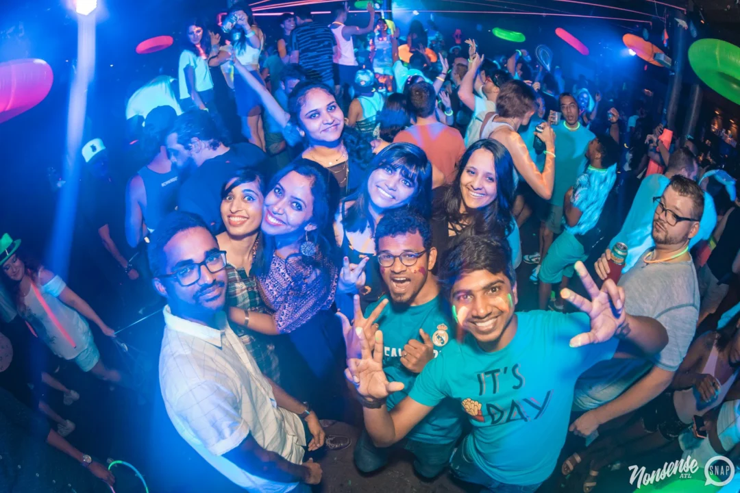 Nonsense GLOW Dance Party. July 2018. We glowed. We got ridiculous. Kimber was the DJ. Photos by Fabeaux/Oh Snap.