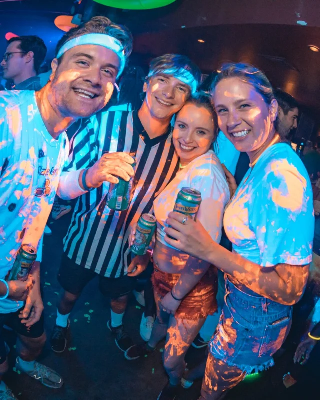 Nonsense GLOW Dance Party. July 2018. We glowed. We got ridiculous. Kimber was the DJ. Photos by Fabeaux/Oh Snap.