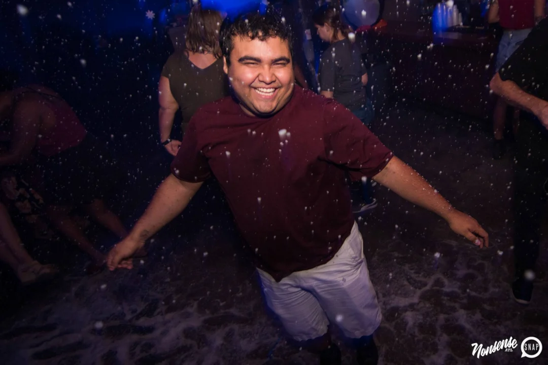 Nonsense Winter Wonderland - Aug 2018! The Basement, East Atlanta. It snowed inside. There were Arctic blasts. There was a Yeti. Kimber was the DJ. Nonsense Dance Party is the 3rd Friday of every month! Photography by Oh Snap!