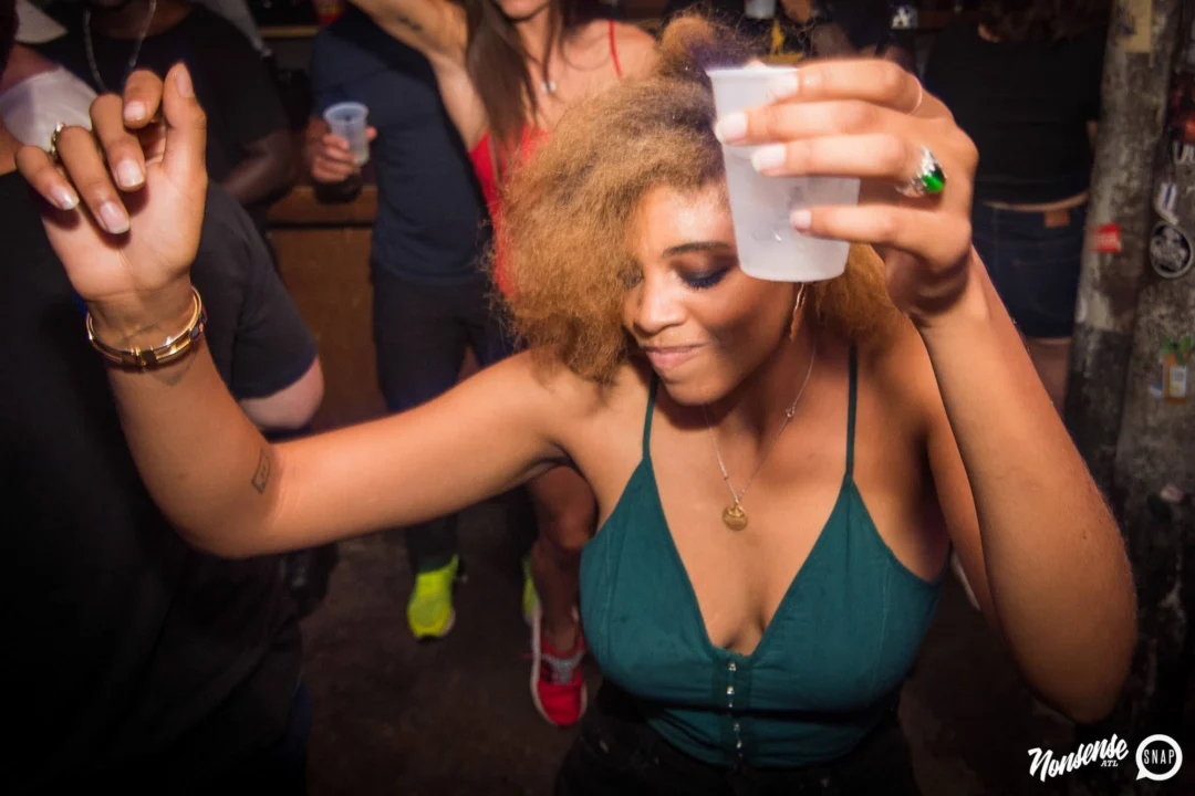 Nonsense Winter Wonderland - Aug 2018! The Basement, East Atlanta. It snowed inside. There were Arctic blasts. There was a Yeti. Kimber was the DJ. Nonsense Dance Party is the 3rd Friday of every month! Photography by Oh Snap!