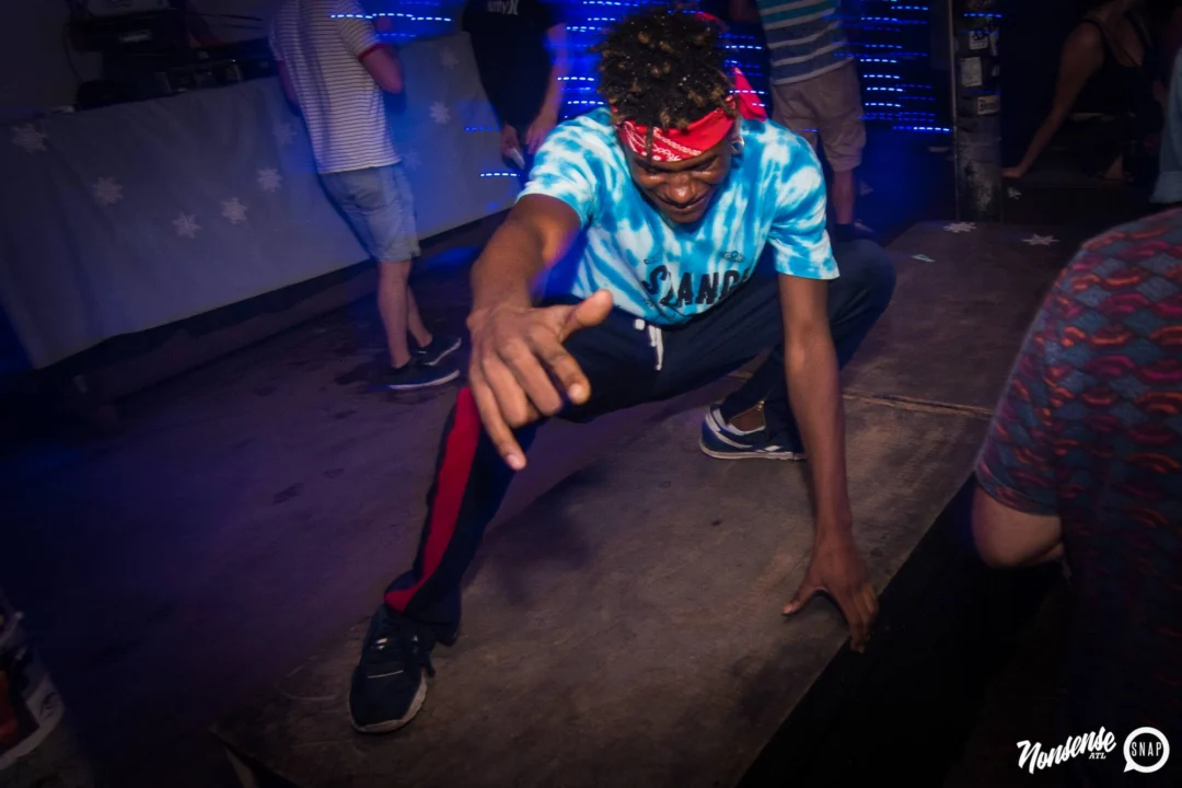 Nonsense Winter Wonderland - Aug 2018! The Basement, East Atlanta. It snowed inside. There were Arctic blasts. There was a Yeti. Kimber was the DJ. Nonsense Dance Party is the 3rd Friday of every month! Photography by Oh Snap!