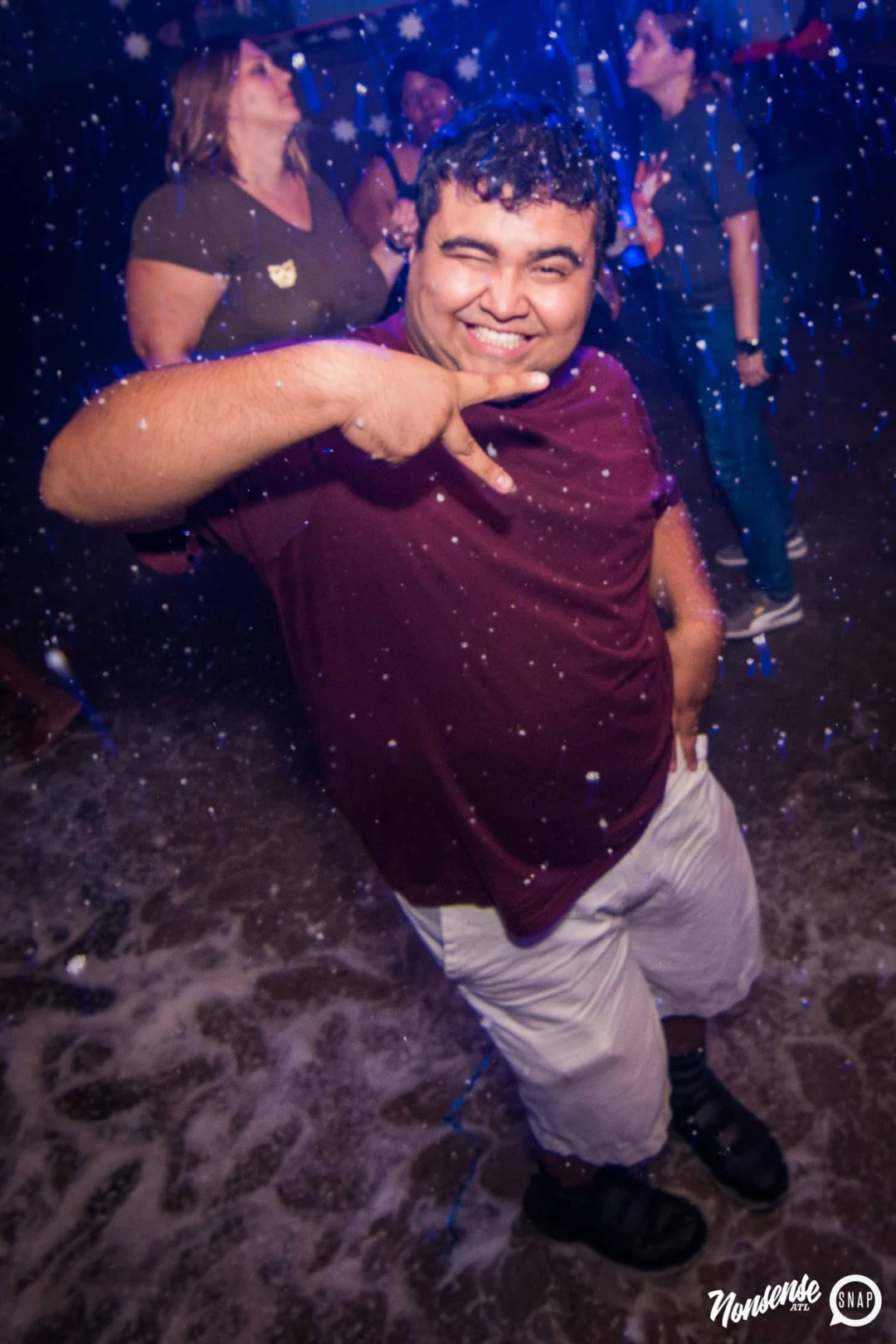 Nonsense Winter Wonderland - Aug 2018! The Basement, East Atlanta. It snowed inside. There were Arctic blasts. There was a Yeti. Kimber was the DJ. Nonsense Dance Party is the 3rd Friday of every month! Photography by Oh Snap!