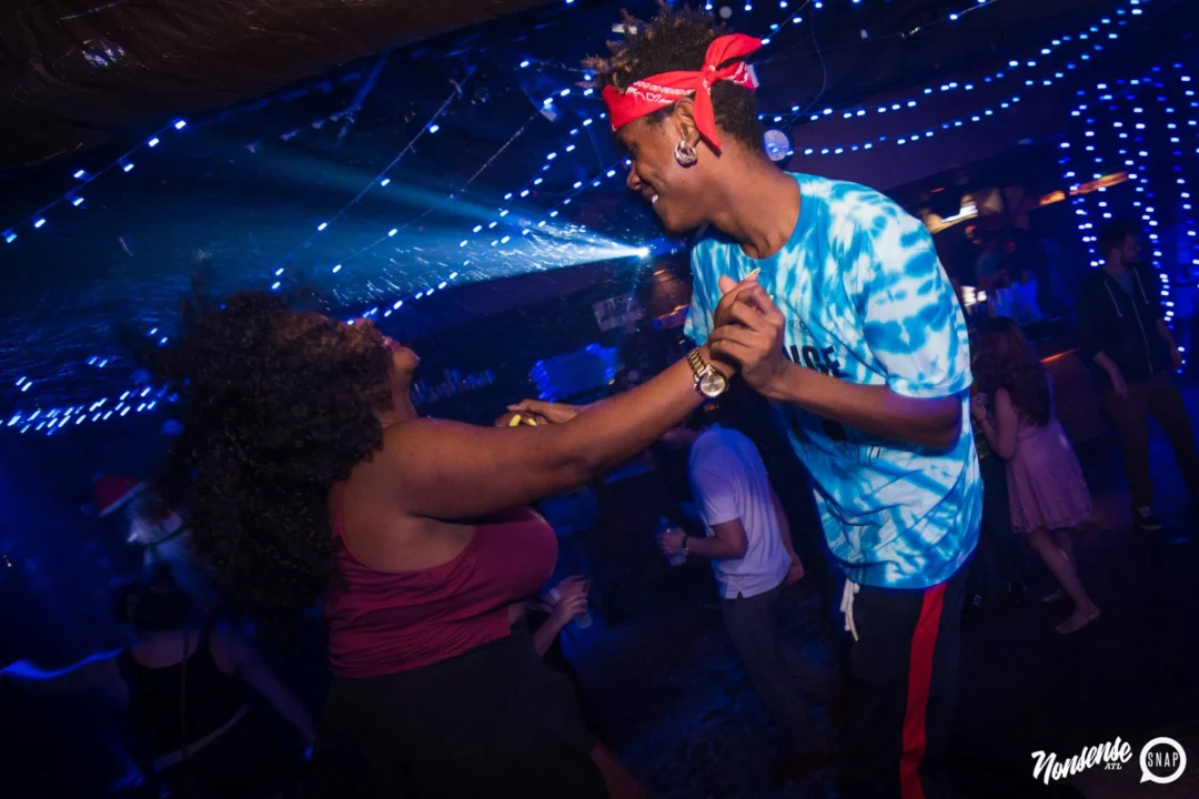 Nonsense Winter Wonderland - Aug 2018! The Basement, East Atlanta. It snowed inside. There were Arctic blasts. There was a Yeti. Kimber was the DJ. Nonsense Dance Party is the 3rd Friday of every month! Photography by Oh Snap!