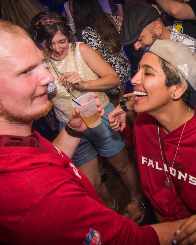 Nonsense Winter Wonderland - Aug 2018! The Basement, East Atlanta. It snowed inside. There were Arctic blasts. There was a Yeti. Kimber was the DJ. Nonsense Dance Party is the 3rd Friday of every month! Photography by Oh Snap!