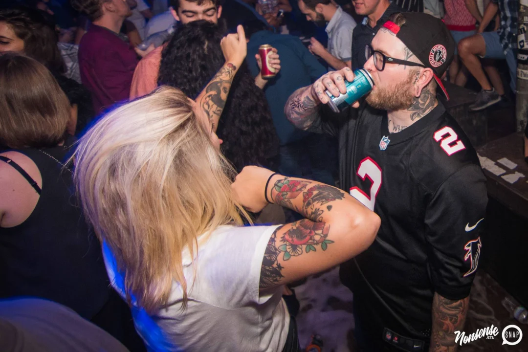 Nonsense Winter Wonderland - Aug 2018! The Basement, East Atlanta. It snowed inside. There were Arctic blasts. There was a Yeti. Kimber was the DJ. Nonsense Dance Party is the 3rd Friday of every month! Photography by Oh Snap!
