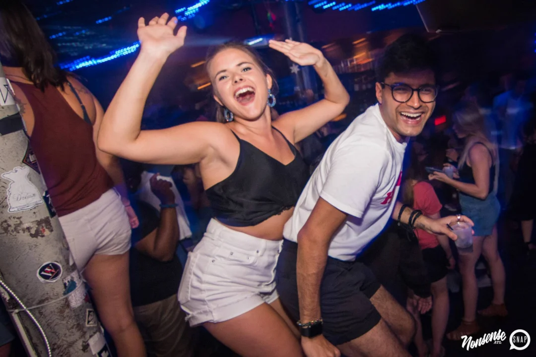 Nonsense Winter Wonderland - Aug 2018! The Basement, East Atlanta. It snowed inside. There were Arctic blasts. There was a Yeti. Kimber was the DJ. Nonsense Dance Party is the 3rd Friday of every month! Photography by Oh Snap!