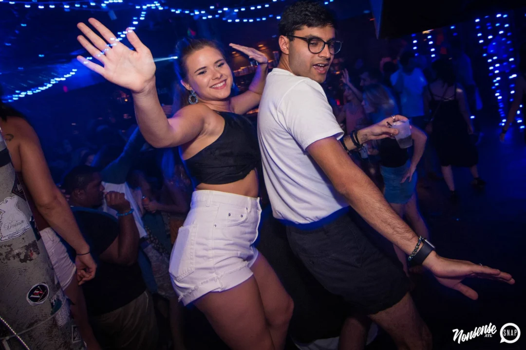 Nonsense Winter Wonderland - Aug 2018! The Basement, East Atlanta. It snowed inside. There were Arctic blasts. There was a Yeti. Kimber was the DJ. Nonsense Dance Party is the 3rd Friday of every month! Photography by Oh Snap!