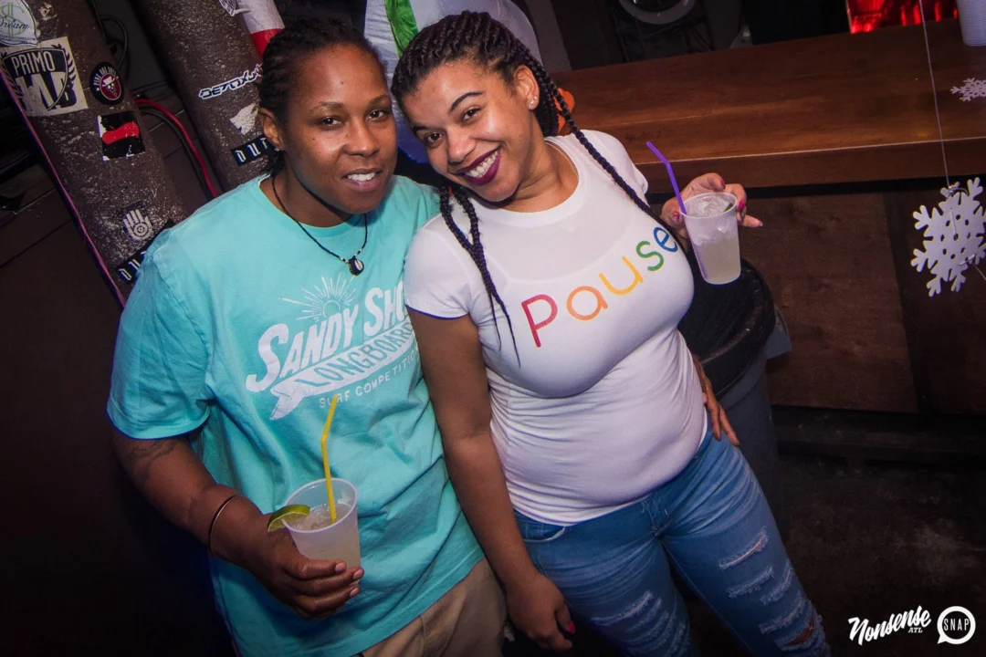 Nonsense Winter Wonderland - Aug 2018! The Basement, East Atlanta. It snowed inside. There were Arctic blasts. There was a Yeti. Kimber was the DJ. Nonsense Dance Party is the 3rd Friday of every month! Photography by Oh Snap!