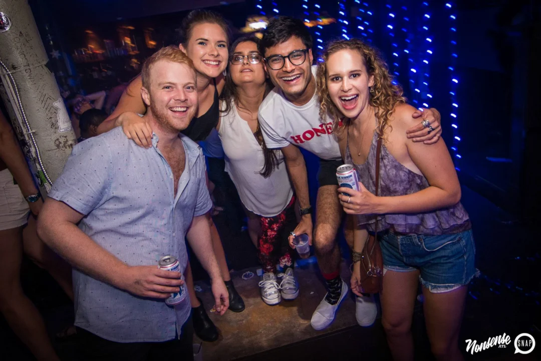 Nonsense Winter Wonderland - Aug 2018! The Basement, East Atlanta. It snowed inside. There were Arctic blasts. There was a Yeti. Kimber was the DJ. Nonsense Dance Party is the 3rd Friday of every month! Photography by Oh Snap!