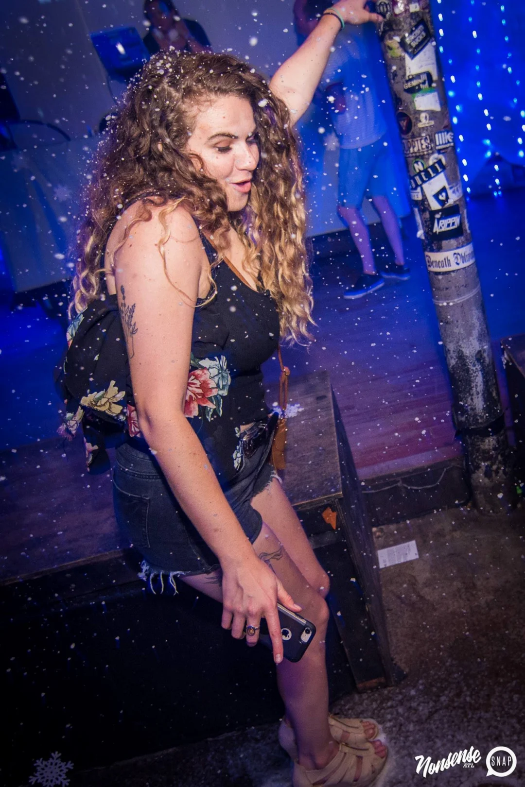 Nonsense Winter Wonderland - Aug 2018! The Basement, East Atlanta. It snowed inside. There were Arctic blasts. There was a Yeti. Kimber was the DJ. Nonsense Dance Party is the 3rd Friday of every month! Photography by Oh Snap!
