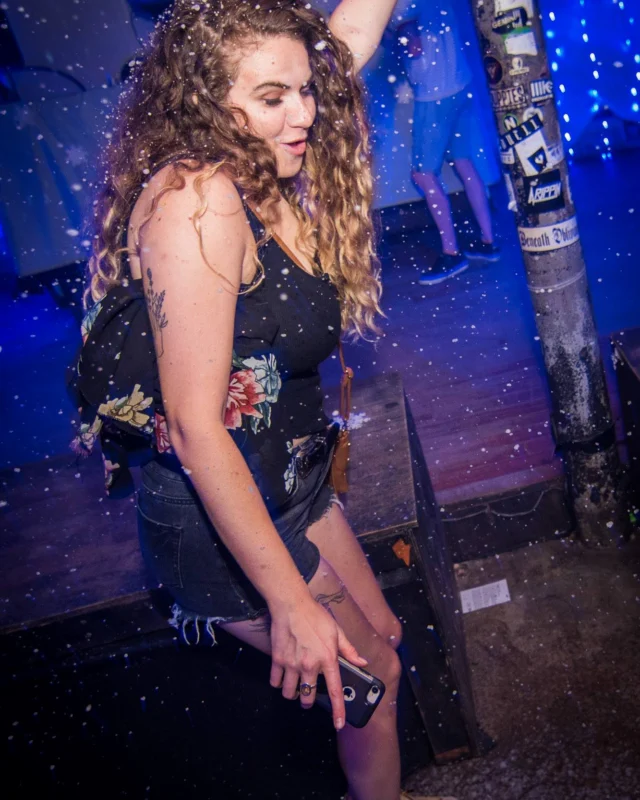Nonsense Winter Wonderland - Aug 2018! The Basement, East Atlanta. It snowed inside. There were Arctic blasts. There was a Yeti. Kimber was the DJ. Nonsense Dance Party is the 3rd Friday of every month! Photography by Oh Snap!