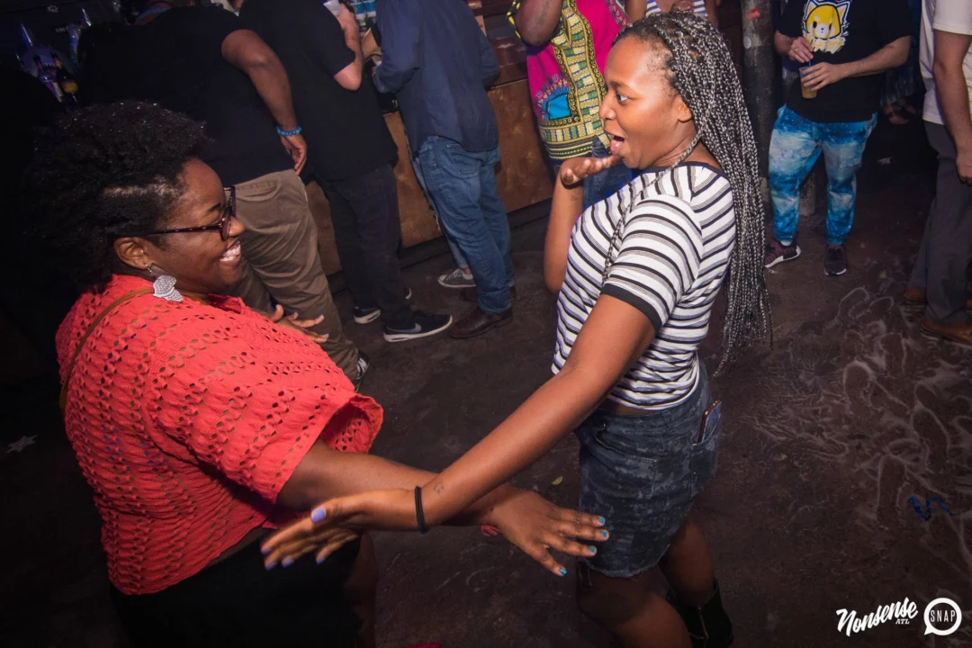 Nonsense Winter Wonderland - Aug 2018! The Basement, East Atlanta. It snowed inside. There were Arctic blasts. There was a Yeti. Kimber was the DJ. Nonsense Dance Party is the 3rd Friday of every month! Photography by Oh Snap!