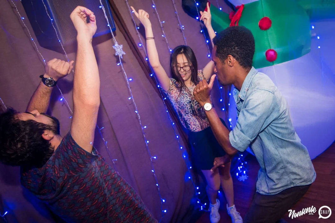 Nonsense Winter Wonderland - Aug 2018! The Basement, East Atlanta. It snowed inside. There were Arctic blasts. There was a Yeti. Kimber was the DJ. Nonsense Dance Party is the 3rd Friday of every month! Photography by Oh Snap!