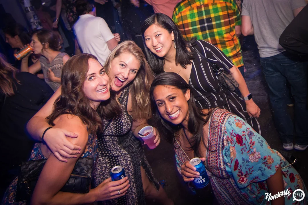 Nonsense Winter Wonderland - Aug 2018! The Basement, East Atlanta. It snowed inside. There were Arctic blasts. There was a Yeti. Kimber was the DJ. Nonsense Dance Party is the 3rd Friday of every month! Photography by Oh Snap!