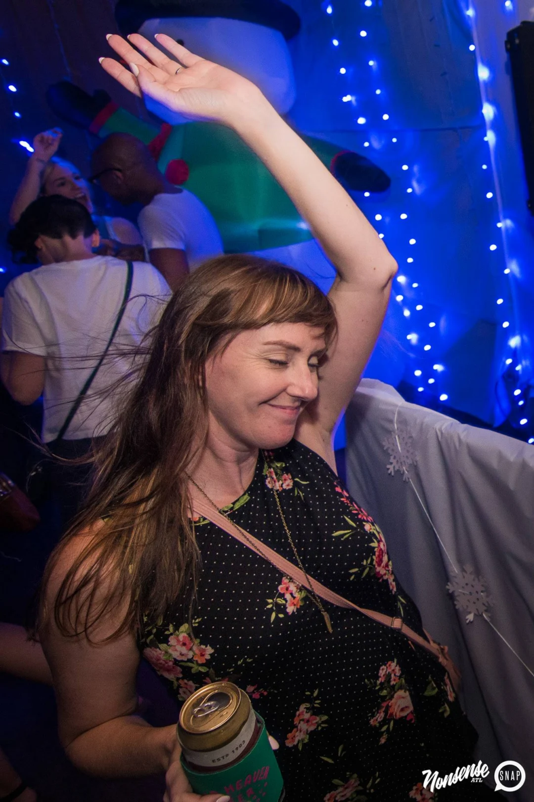Nonsense Winter Wonderland - Aug 2018! The Basement, East Atlanta. It snowed inside. There were Arctic blasts. There was a Yeti. Kimber was the DJ. Nonsense Dance Party is the 3rd Friday of every month! Photography by Oh Snap!