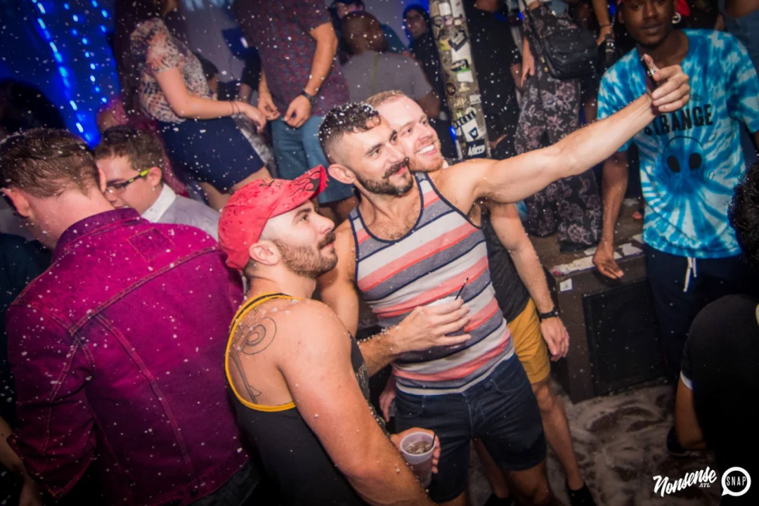 Nonsense Winter Wonderland - Aug 2018! The Basement, East Atlanta. It snowed inside. There were Arctic blasts. There was a Yeti. Kimber was the DJ. Nonsense Dance Party is the 3rd Friday of every month! Photography by Oh Snap!