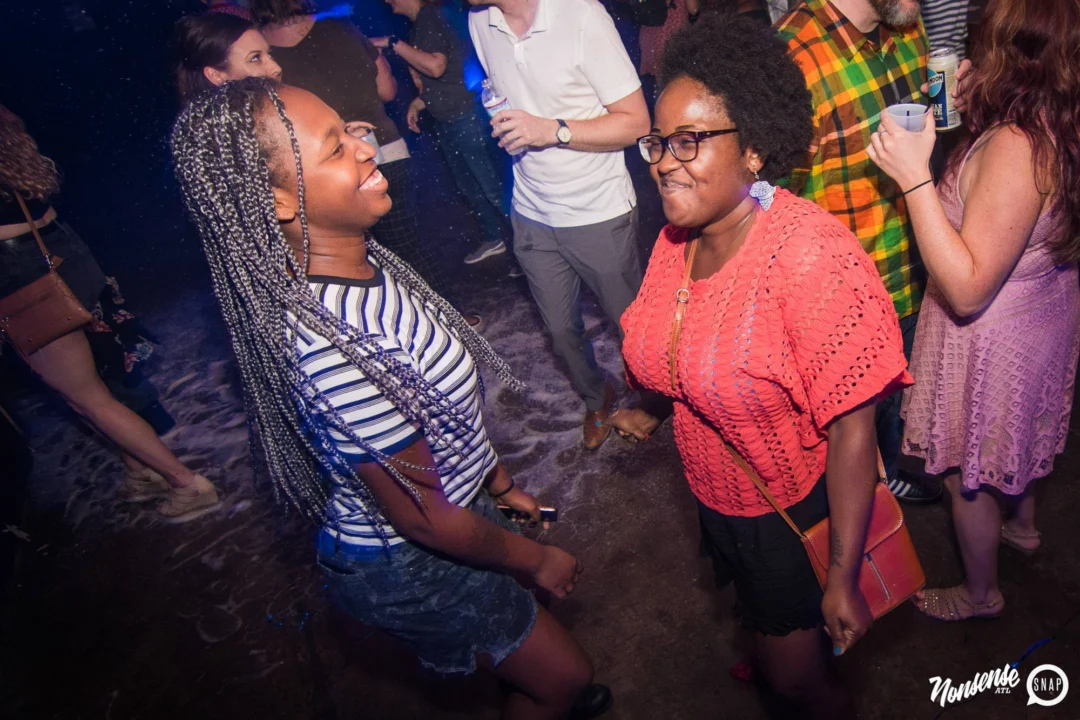 Nonsense Winter Wonderland - Aug 2018! The Basement, East Atlanta. It snowed inside. There were Arctic blasts. There was a Yeti. Kimber was the DJ. Nonsense Dance Party is the 3rd Friday of every month! Photography by Oh Snap!