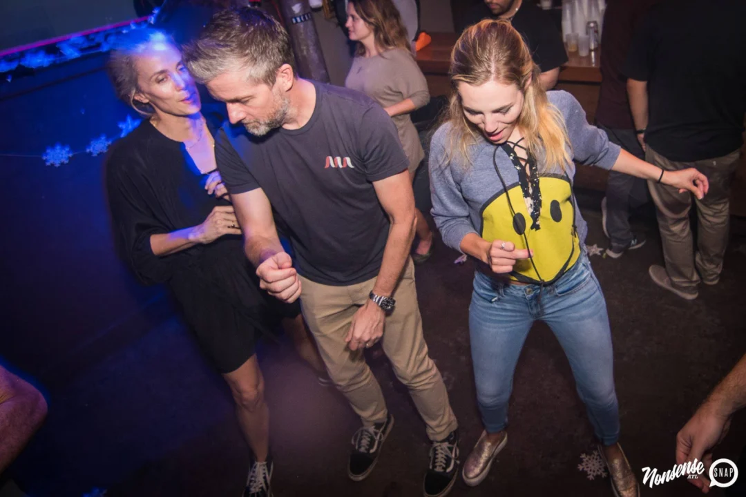 Nonsense Winter Wonderland - Aug 2018! The Basement, East Atlanta. It snowed inside. There were Arctic blasts. There was a Yeti. Kimber was the DJ. Nonsense Dance Party is the 3rd Friday of every month! Photography by Oh Snap!