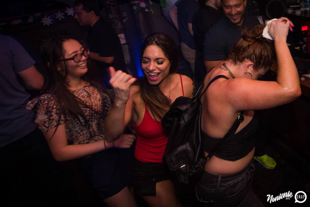 Nonsense Winter Wonderland - Aug 2018! The Basement, East Atlanta. It snowed inside. There were Arctic blasts. There was a Yeti. Kimber was the DJ. Nonsense Dance Party is the 3rd Friday of every month! Photography by Oh Snap!