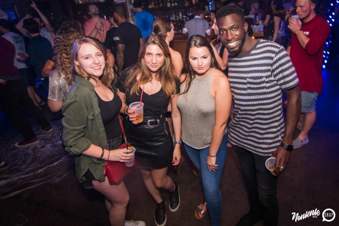 Nonsense Winter Wonderland - Aug 2018! The Basement, East Atlanta. It snowed inside. There were Arctic blasts. There was a Yeti. Kimber was the DJ. Nonsense Dance Party is the 3rd Friday of every month! Photography by Oh Snap!