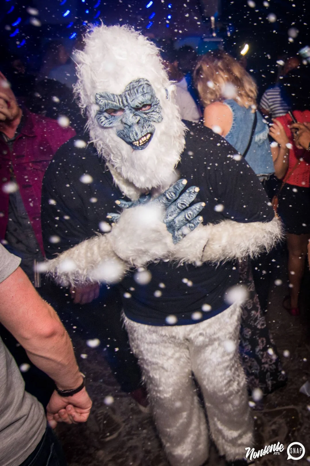 Nonsense Winter Wonderland - Aug 2018! The Basement, East Atlanta. It snowed inside. There were Arctic blasts. There was a Yeti. Kimber was the DJ. Nonsense Dance Party is the 3rd Friday of every month! Photography by Oh Snap!