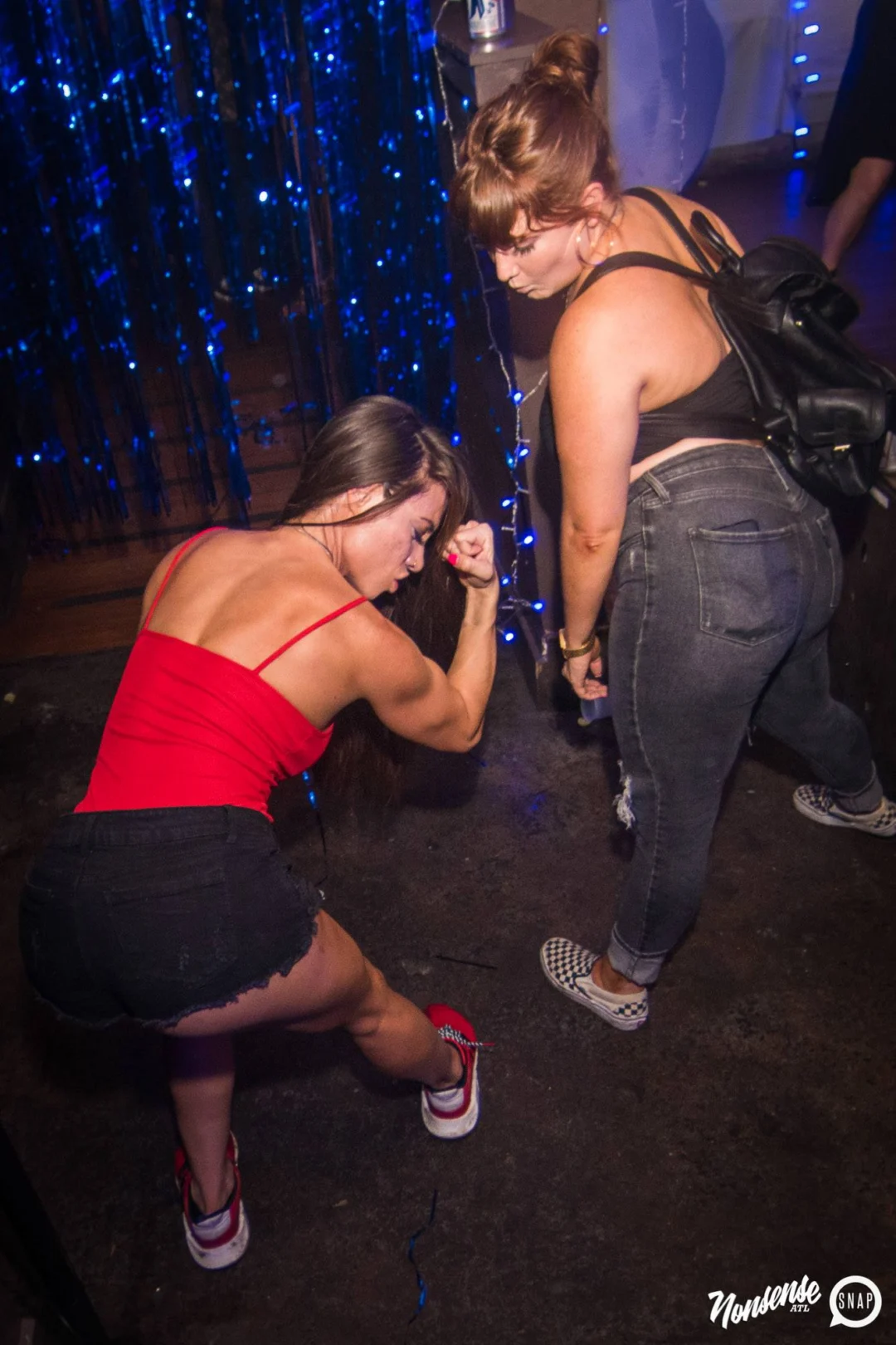 Nonsense Winter Wonderland - Aug 2018! The Basement, East Atlanta. It snowed inside. There were Arctic blasts. There was a Yeti. Kimber was the DJ. Nonsense Dance Party is the 3rd Friday of every month! Photography by Oh Snap!