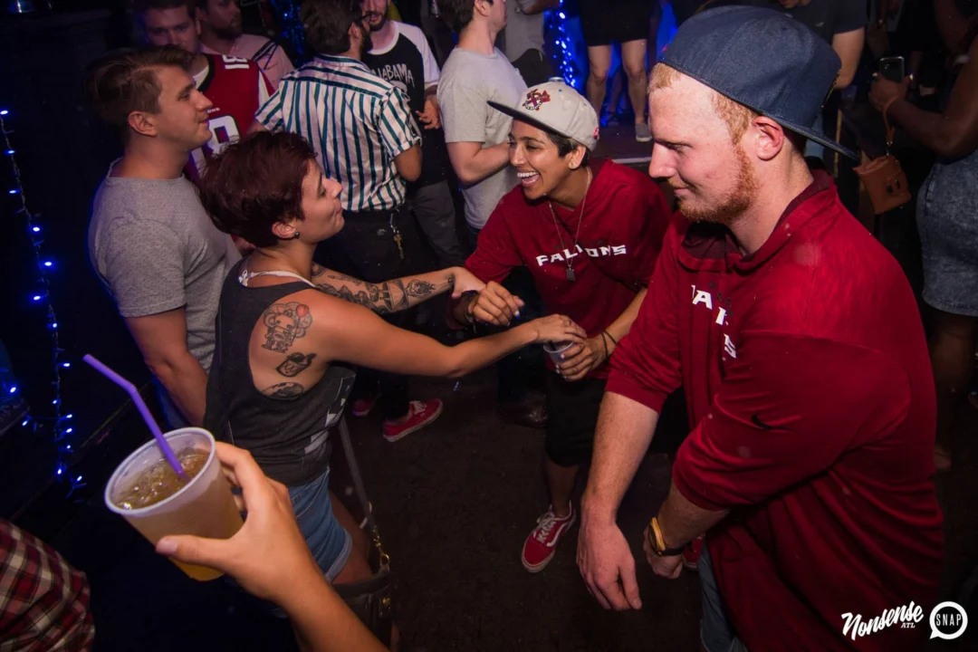 Nonsense Winter Wonderland - Aug 2018! The Basement, East Atlanta. It snowed inside. There were Arctic blasts. There was a Yeti. Kimber was the DJ. Nonsense Dance Party is the 3rd Friday of every month! Photography by Oh Snap!
