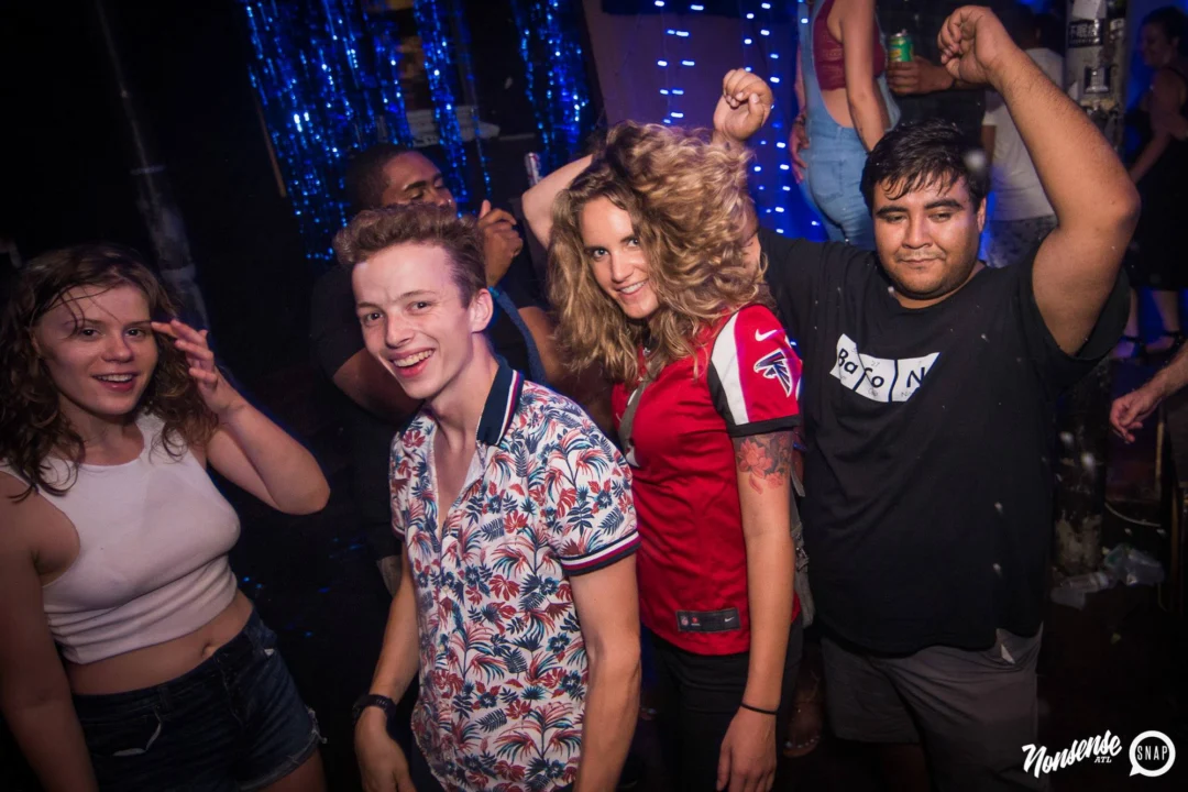 Nonsense Winter Wonderland - Aug 2018! The Basement, East Atlanta. It snowed inside. There were Arctic blasts. There was a Yeti. Kimber was the DJ. Nonsense Dance Party is the 3rd Friday of every month! Photography by Oh Snap!