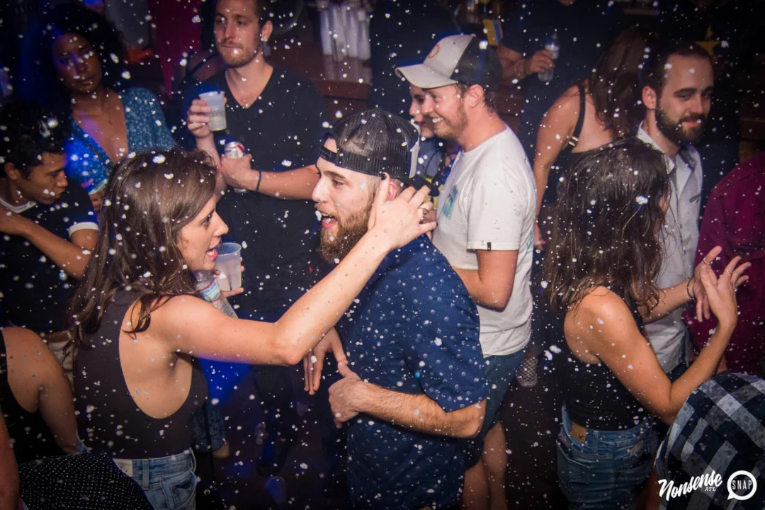 Nonsense Winter Wonderland - Aug 2018! The Basement, East Atlanta. It snowed inside. There were Arctic blasts. There was a Yeti. Kimber was the DJ. Nonsense Dance Party is the 3rd Friday of every month! Photography by Oh Snap!