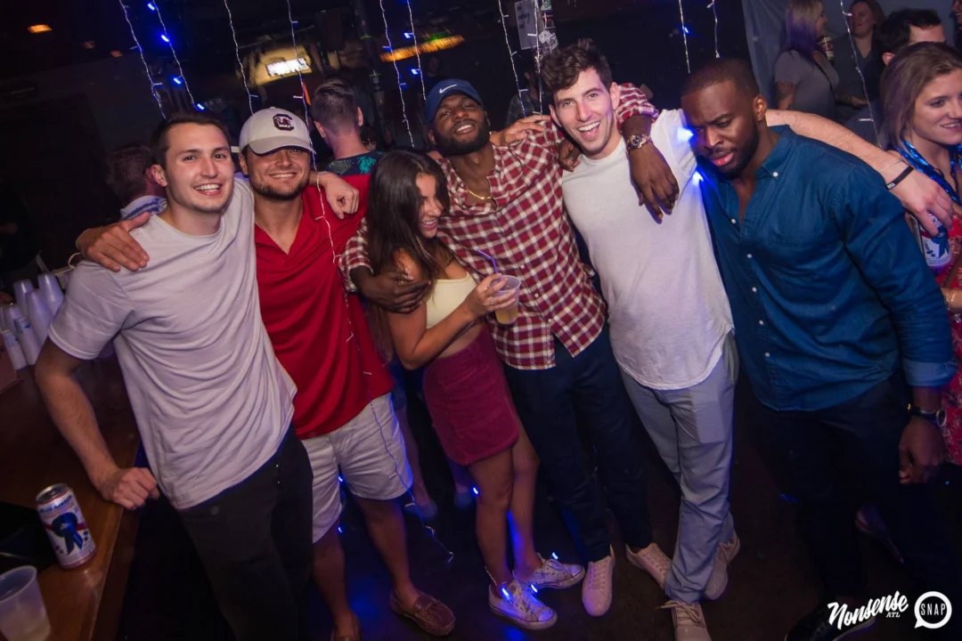 Nonsense Winter Wonderland - Aug 2018! The Basement, East Atlanta. It snowed inside. There were Arctic blasts. There was a Yeti. Kimber was the DJ. Nonsense Dance Party is the 3rd Friday of every month! Photography by Oh Snap!