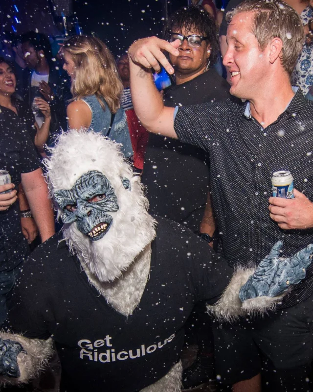 Nonsense Winter Wonderland - Aug 2018! The Basement, East Atlanta. It snowed inside. There were Arctic blasts. There was a Yeti. Kimber was the DJ. Nonsense Dance Party is the 3rd Friday of every month! Photography by Oh Snap!